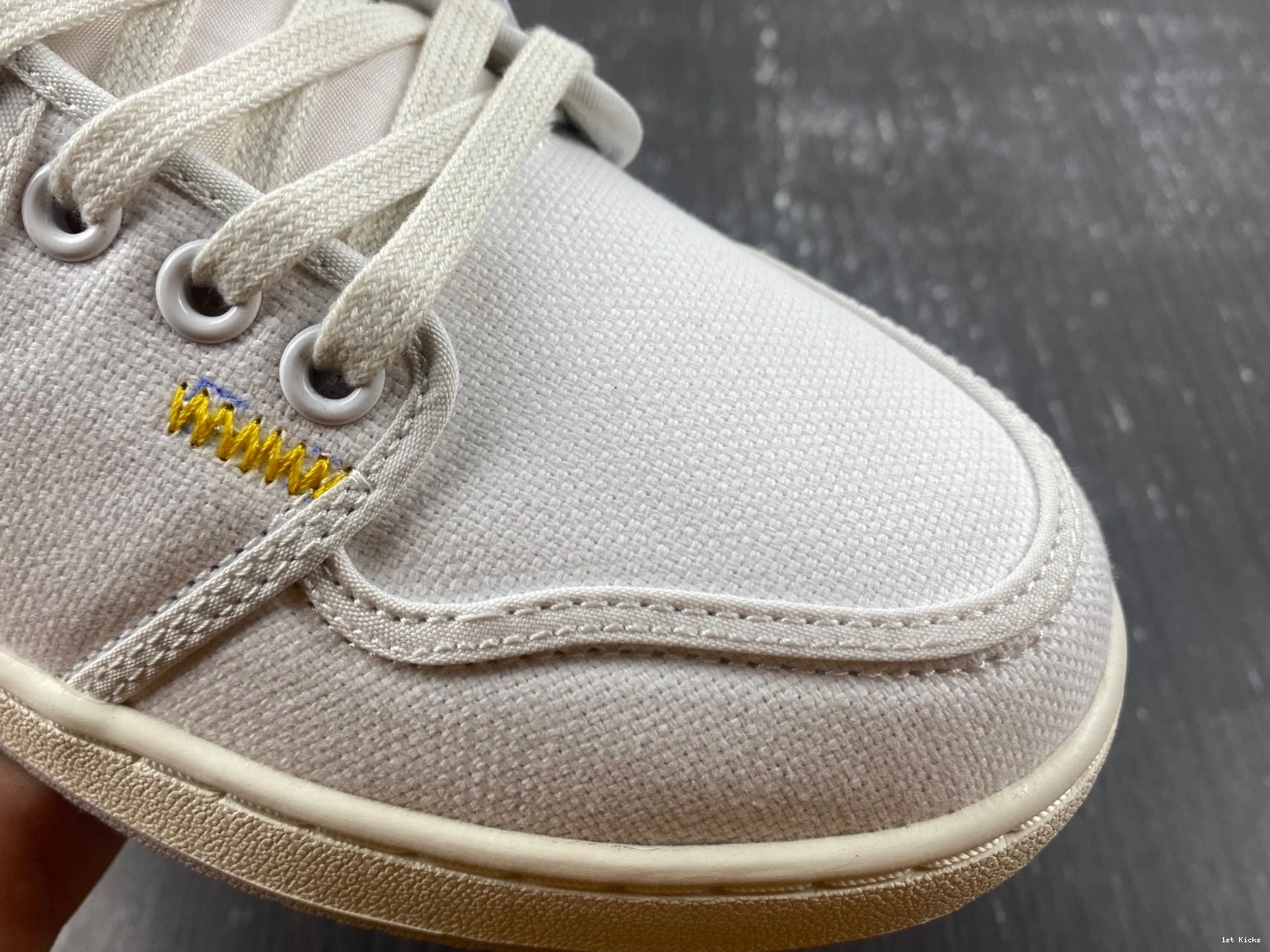 DO8912-101 SP  Low AJKO Jordan 1 Canvas Union White Retro 0213